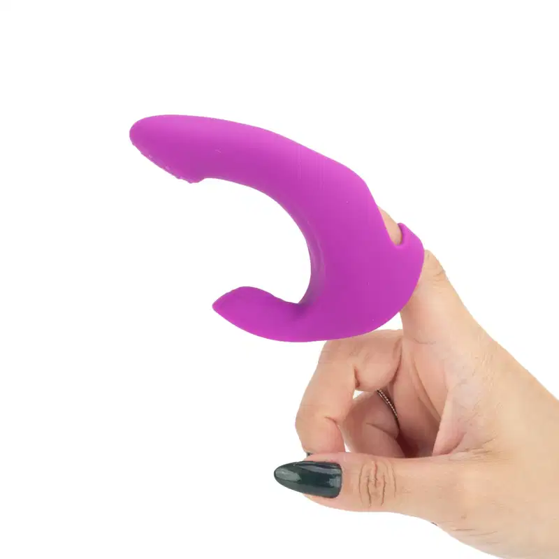 Dedeira de Ponto G e Clitóris com Vibro - Roxo| S-hande