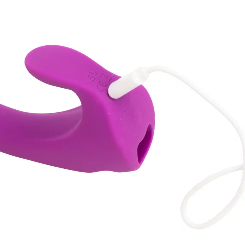 Dedeira de Ponto G e Clitóris com Vibro - Roxo| S-hande