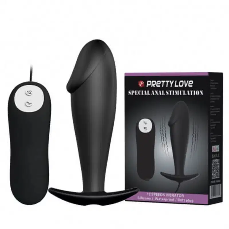 Plug Anal em Silicone Soft Touch Pretty Love - 9,5 x 3 cm