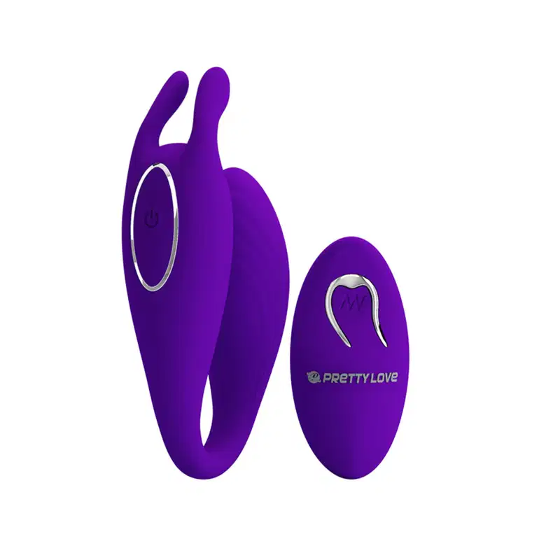 Vibrador Casal com 12 Vibrações e Controle- Pretty Love Bill