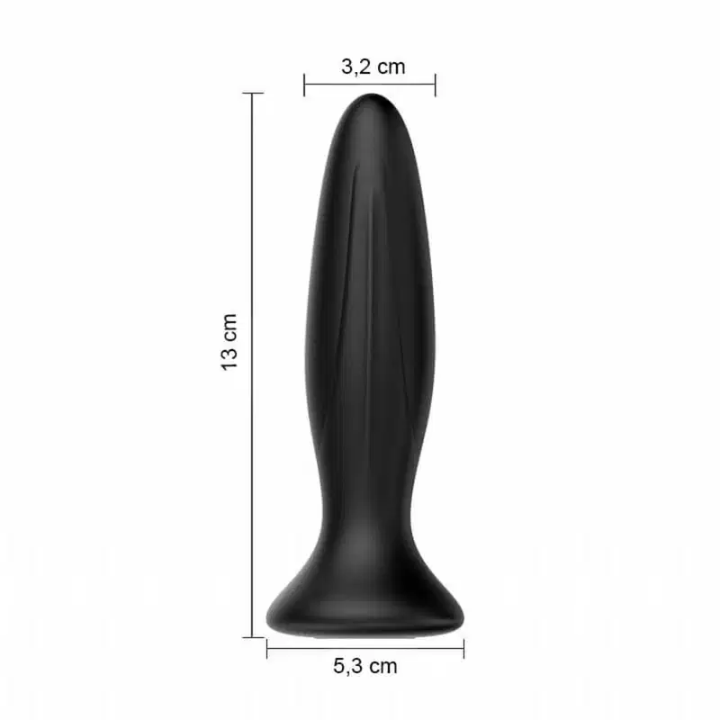 Plug Anal em Silicone com 12 Vibrações - Pretty Love Mr Play
