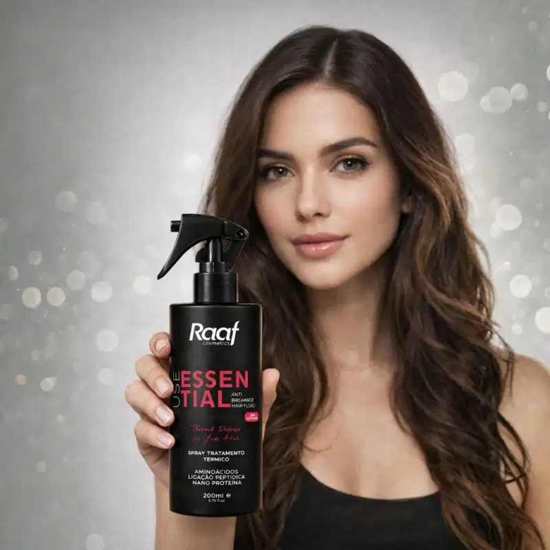 Use Essential Fluido Reparador Proteção Térmica e Filtro UV Cabelos sem Frizz Day By Day Raaf Cosmetics - 200ml