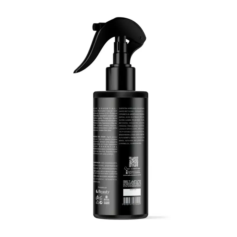 Use Essential Fluido Reparador Proteção Térmica e Filtro UV Cabelos sem Frizz Day By Day Raaf Cosmetics - 200ml