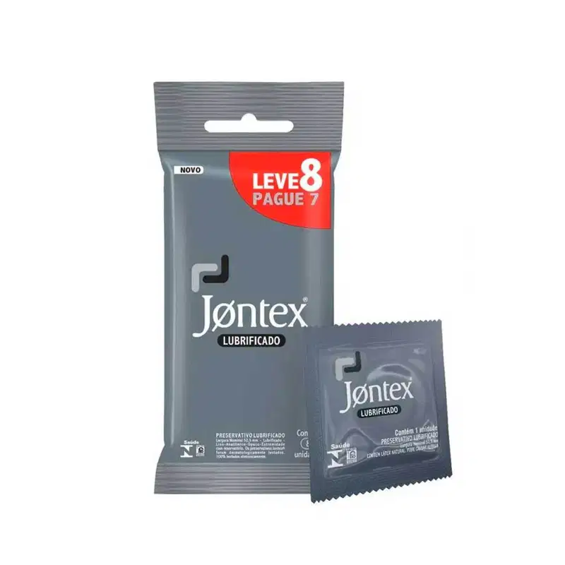 Preservativo Lubrificado 8 Unidades - Jontex