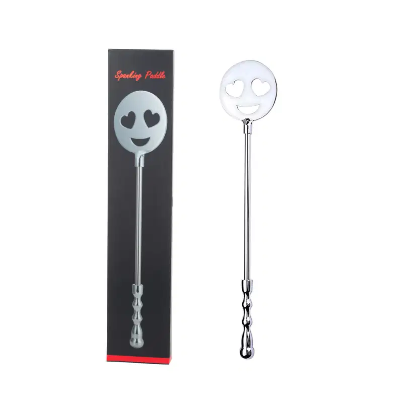 Chibata em Aço Emoji Apaixonado - 39 cm | Spanking Paddle