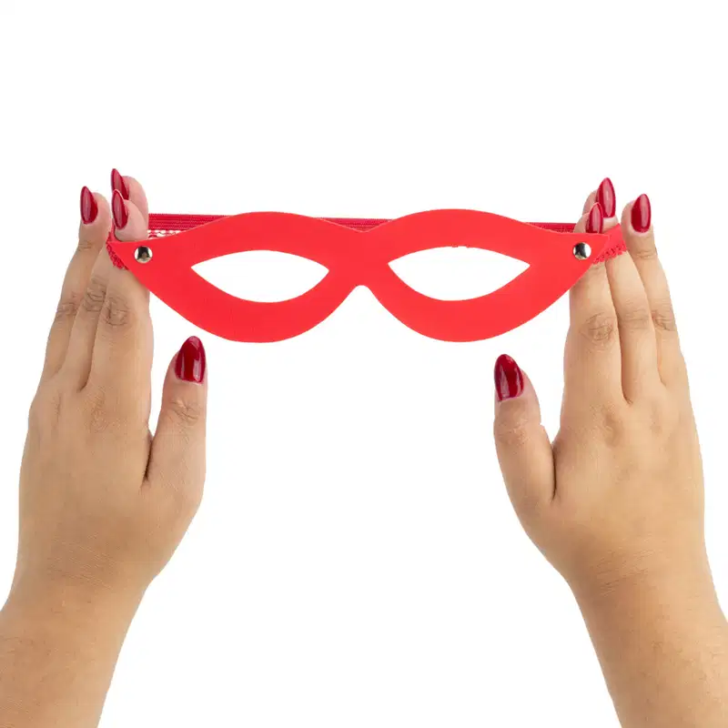 Máscara Tiazinha - Cor: Vermelho | Brasil Fetiche