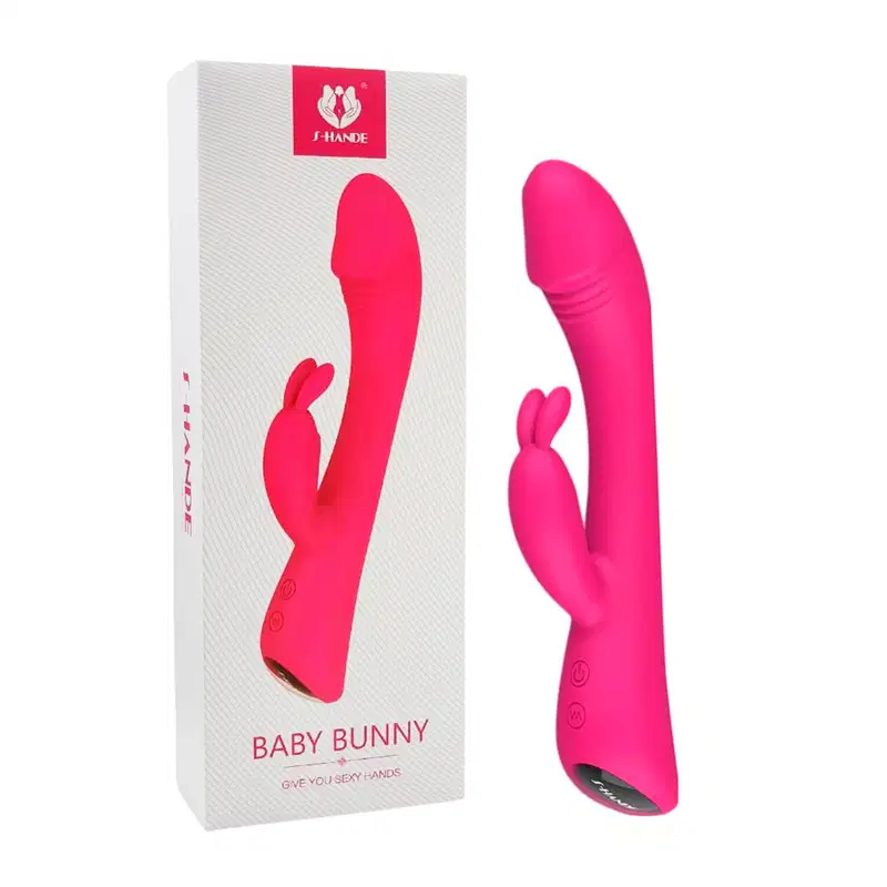 Vibrador Rabbit com Glande e 9 Vibrações - Pink | S-Hande