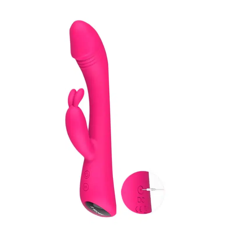 Vibrador Rabbit com Glande e 9 Vibrações - Pink | S-Hande