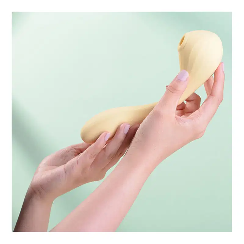 Vibrador de Ponto G e Clítoris com Vibro e App - Amarelo C.