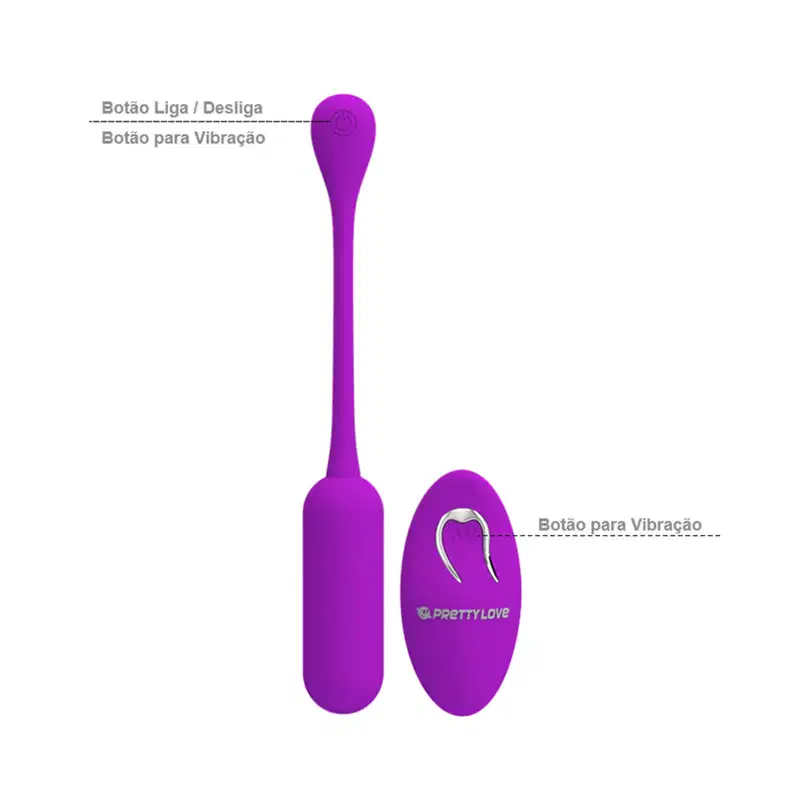 Cápsula Vibratória com Controle Remoto 7 x 2,4 cm | Lechies