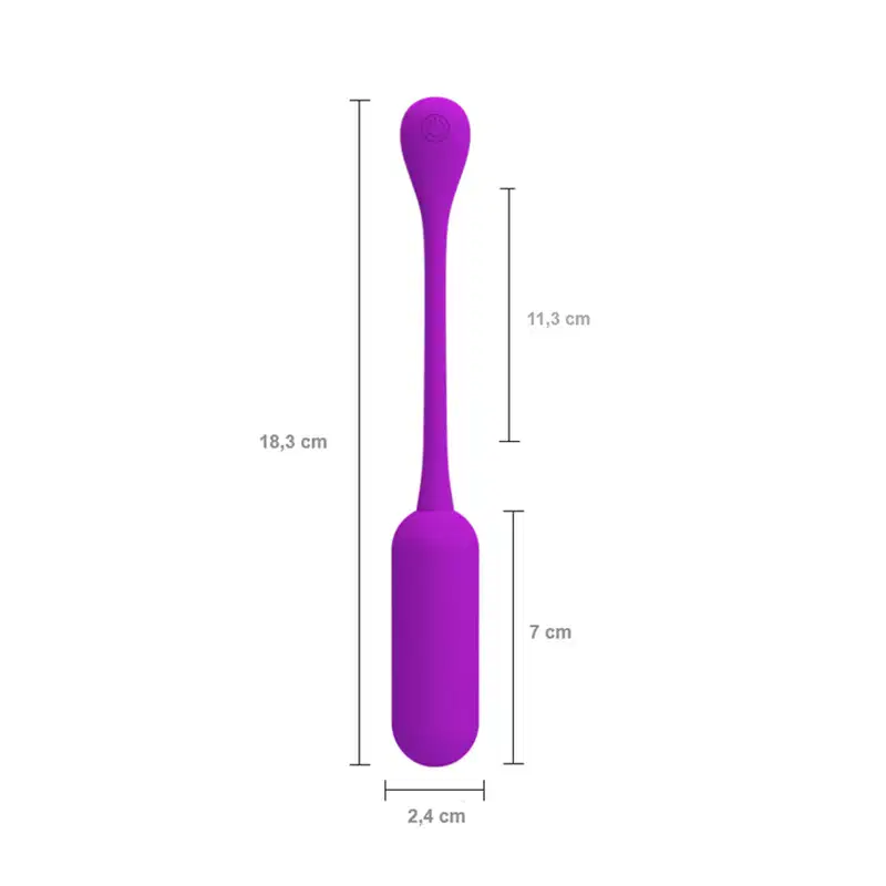 Cápsula Vibratória com Controle Remoto 7 x 2,4 cm | Lechies