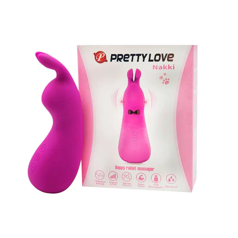 Vibrador de Clitóris com 7 Vibrações e 5 Intensidades -Nakki