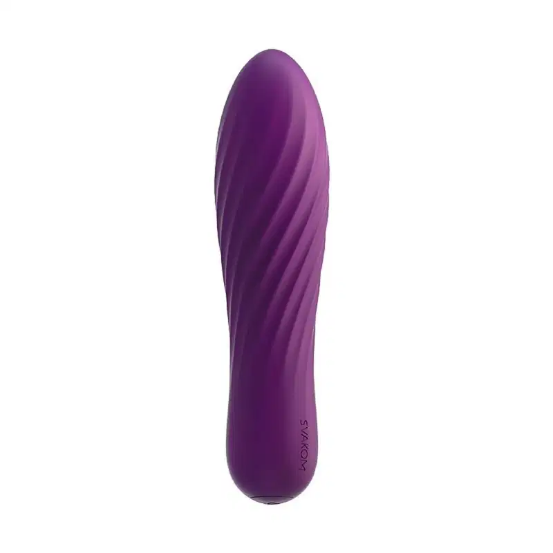 Vibrador em Silicone com Vibro, Recarregável - Roxo | Tulip