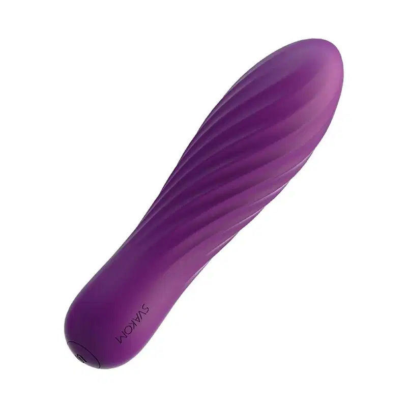 Vibrador em Silicone com Vibro, Recarregável - Roxo | Tulip