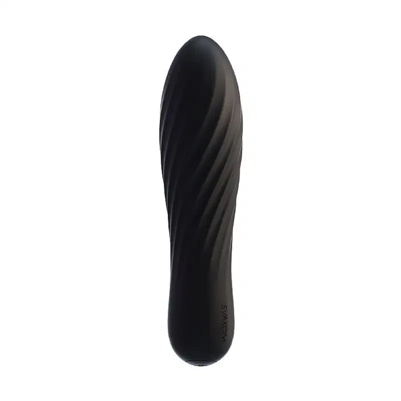Vibrador em Silicone com Vibro, Recarregável - Preto | Tulip