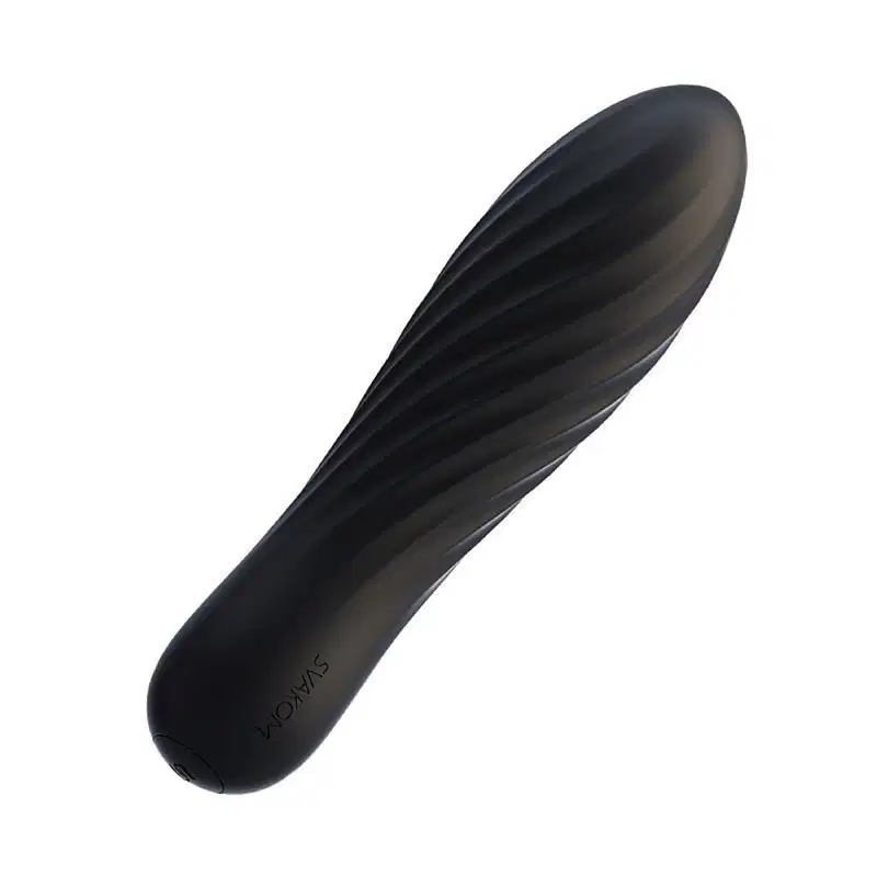 Vibrador em Silicone com Vibro, Recarregável - Preto | Tulip