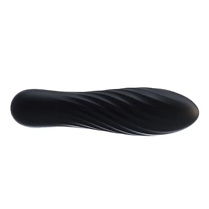 Vibrador em Silicone com Vibro, Recarregável - Preto | Tulip