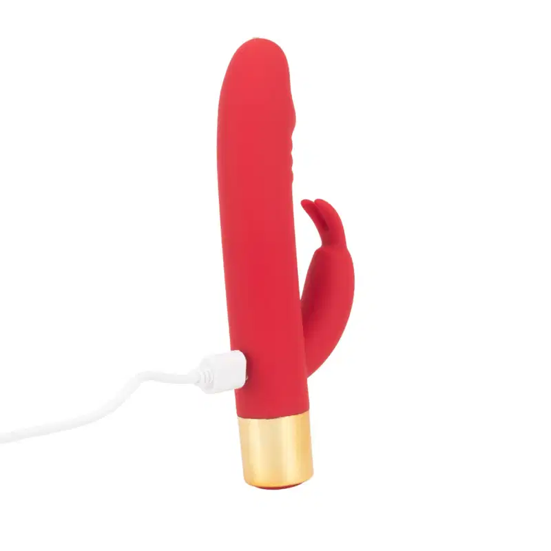 Mini Vibrador Rabbit Com Glande, 7 Vibrações - Vermelho|Dick