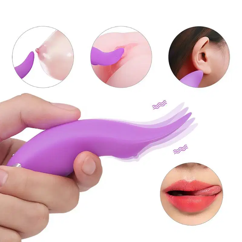 Estimulador de Clitóris c/ 9 Vibrações - Cor: Roxo | Kissme