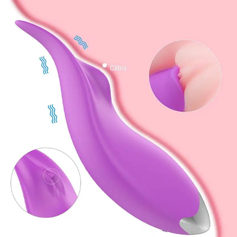 Estimulador de Clitóris c/ 9 Vibrações - Cor: Roxo | Kissme