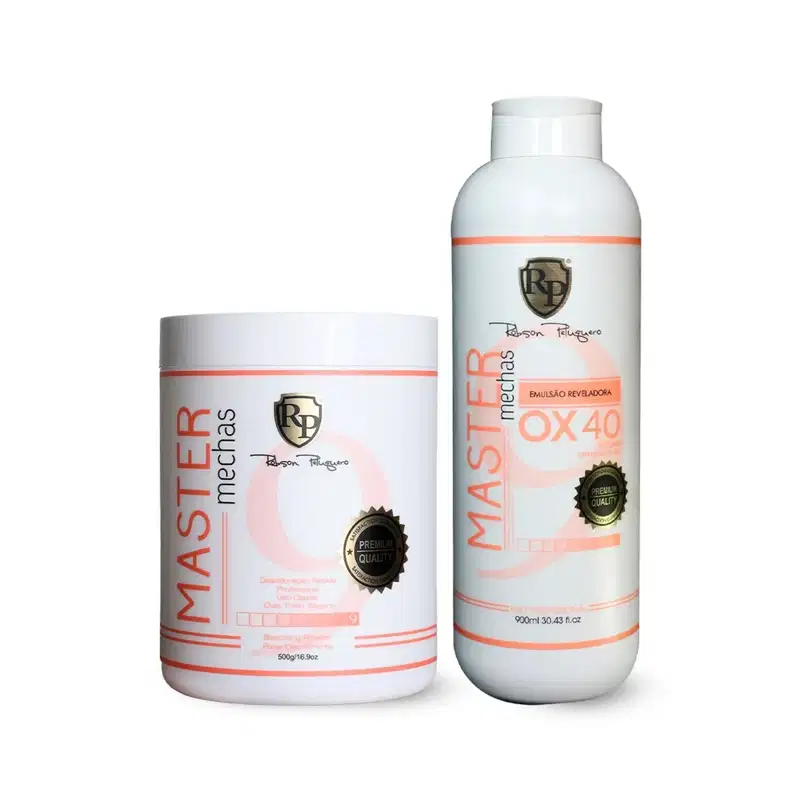 Po Descolorante + Ox 40 Master Mechas Robson Peluquero