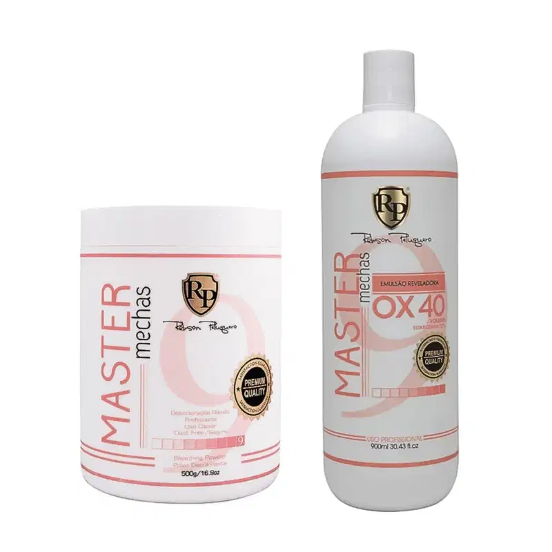 Po Descolorante + Ox 40 Master Mechas Robson Peluquero