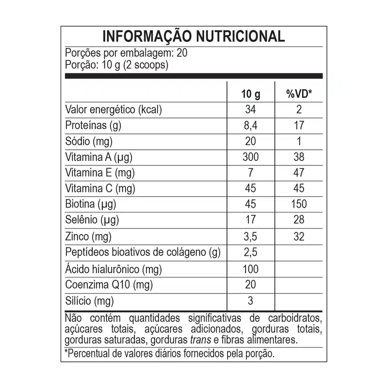 Colágeno VERISOL Hidrolisado com Ácido Hialurônico - frutas vermelhas - 200g