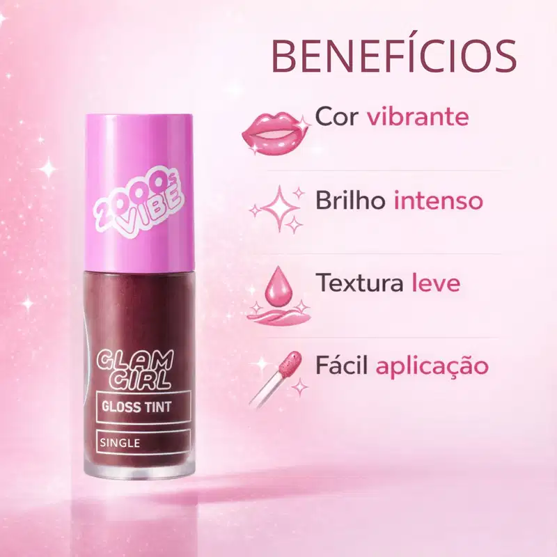 Gloss Tint Ruby Rose Popstar Glam Girl Single Hb-l6603-6