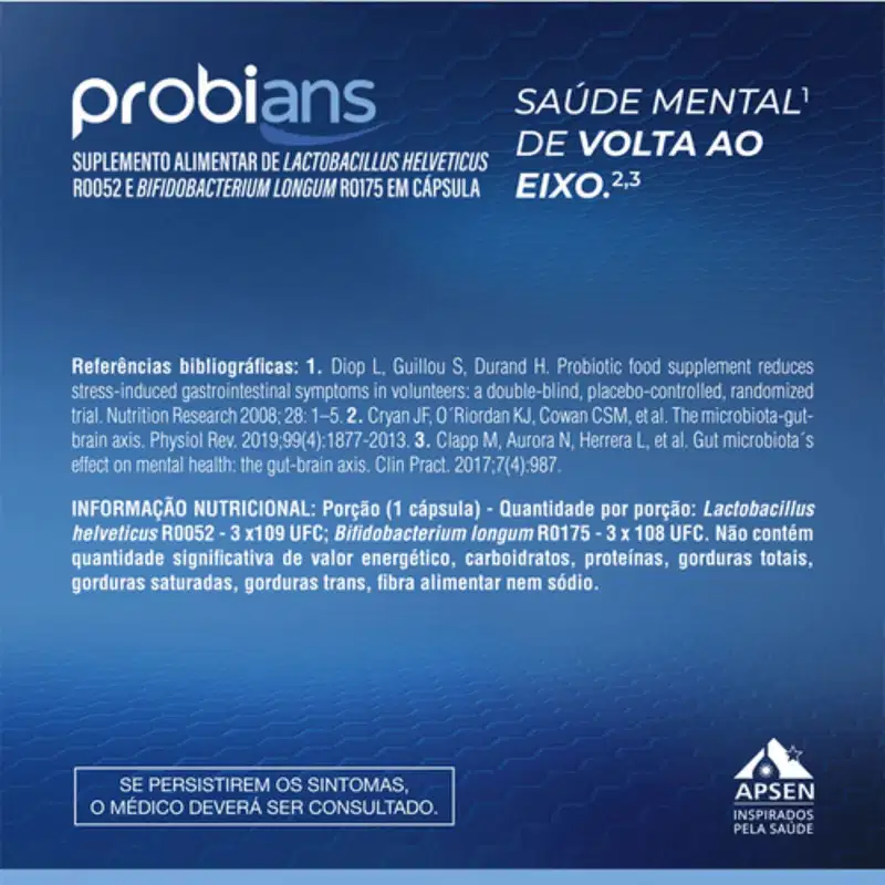 Suplemento Alimentar Probians Com 30 Comprimidos – Apsen