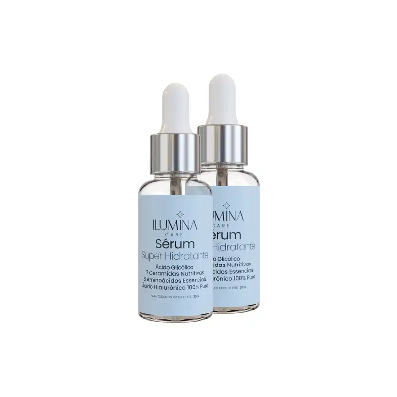 Kit 2 Sérum Super Hidratante Anti Envelhecimento 30ml Ilumina Care