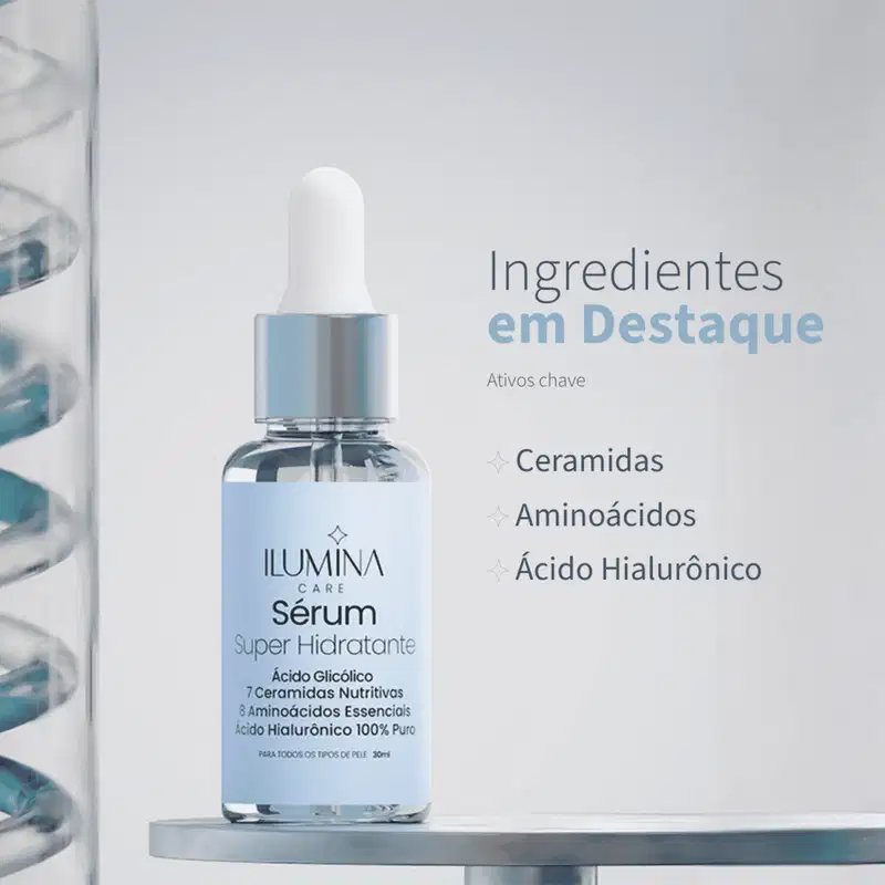 Kit 4 Sérum Super Hidratante Anti Envelhecimento 30ml Ilumina Care