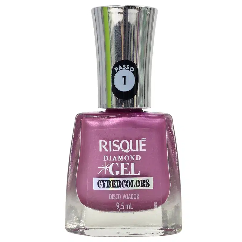 Risque Diamond Gel Esmalte Cybercolors Disco Voador 9,5ml