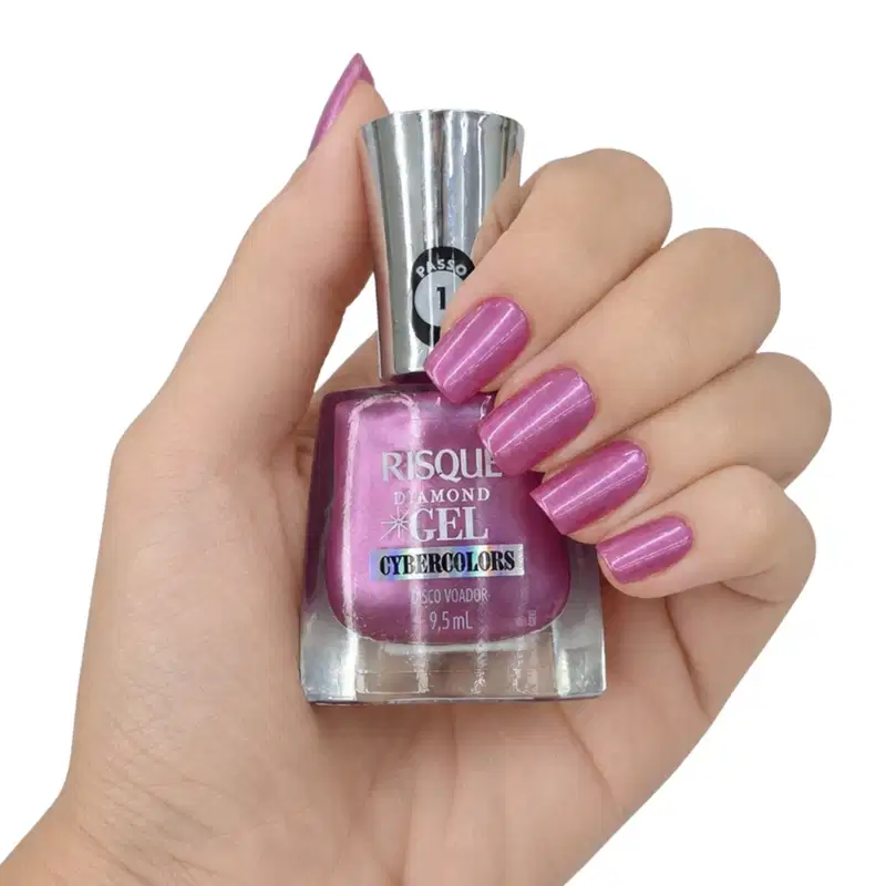 Risque Diamond Gel Esmalte Cybercolors Disco Voador 9,5ml