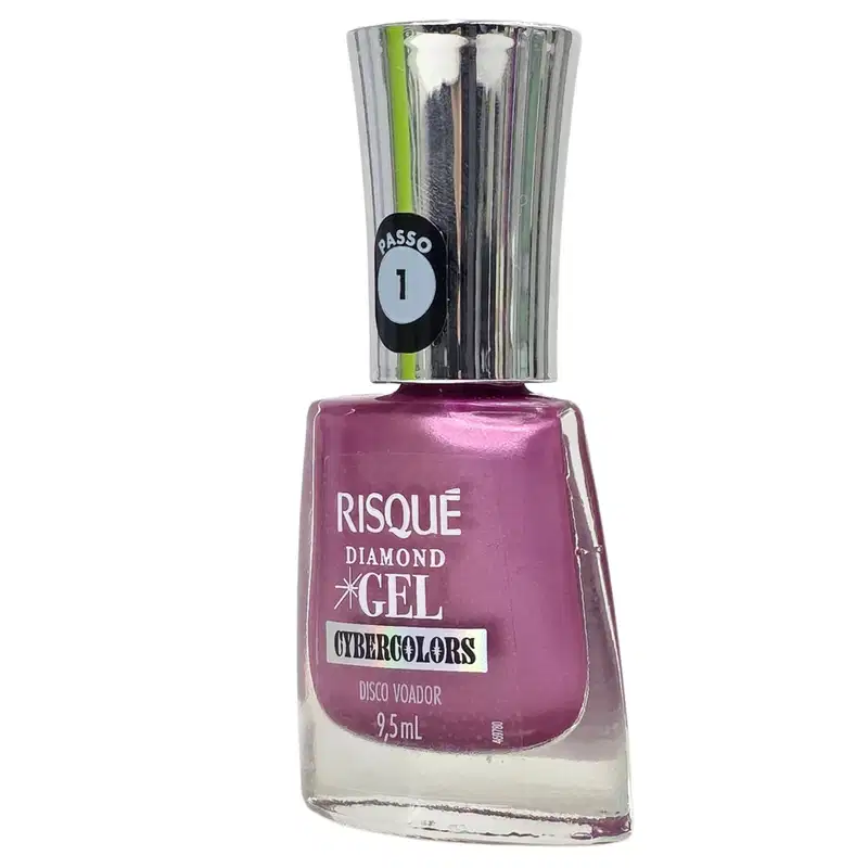 Risque Diamond Gel Esmalte Cybercolors Disco Voador 9,5ml
