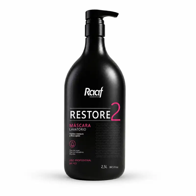 Kit Lavatório Profissional Shampoo e Máscara Restore Raaf Cosmetics - 2,5L