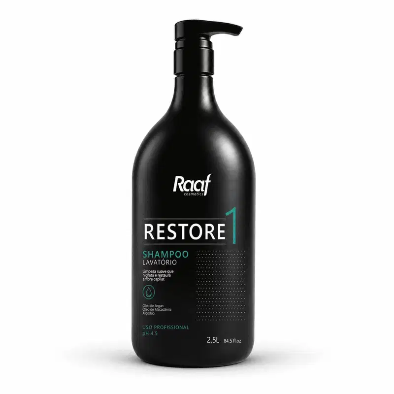 Kit Lavatório Profissional Shampoo e Máscara Restore Raaf Cosmetics - 2,5L