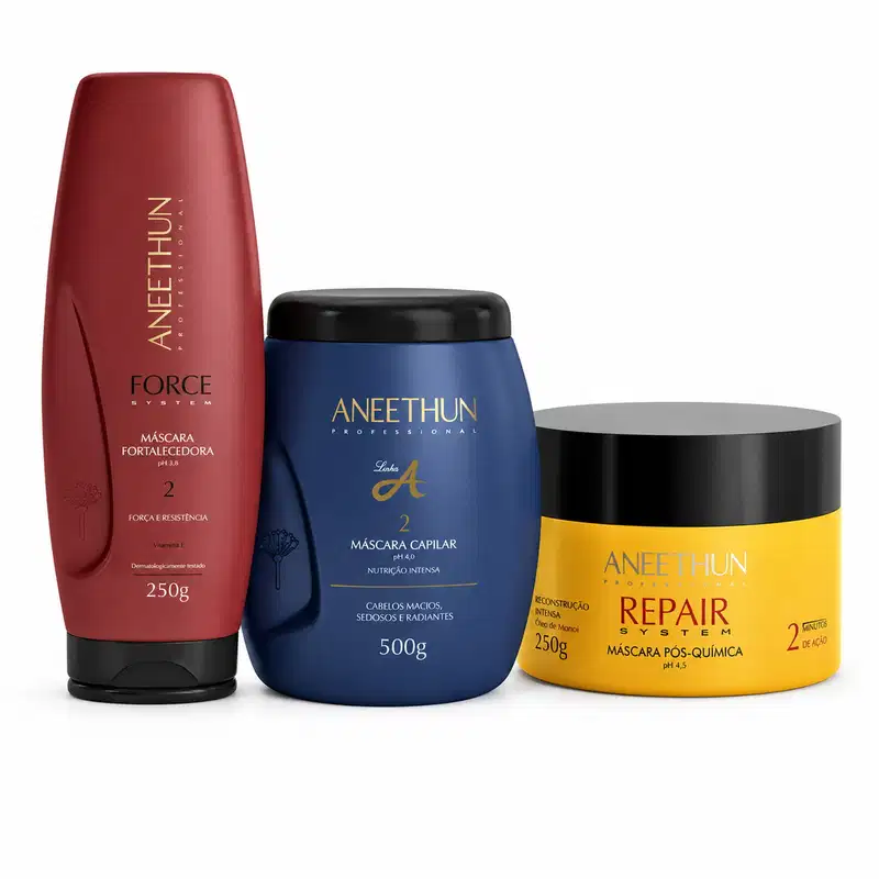 Kit Aneethun Cronograma Força e Crescimento 3 Produtos