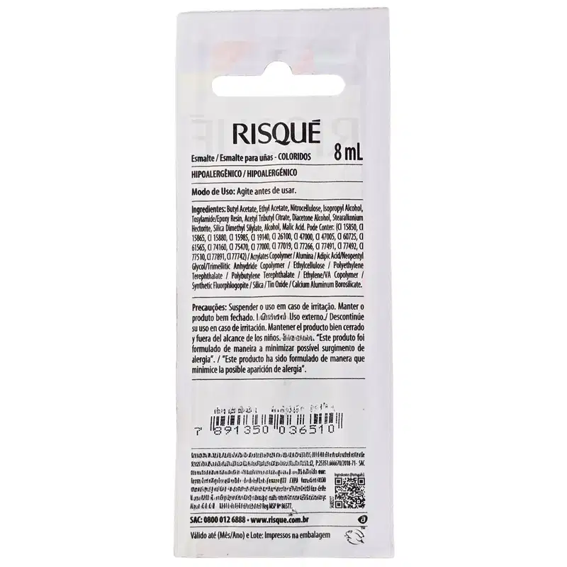 Risque Esmalte Metálico A Louca dos Signos Blíster 8ml