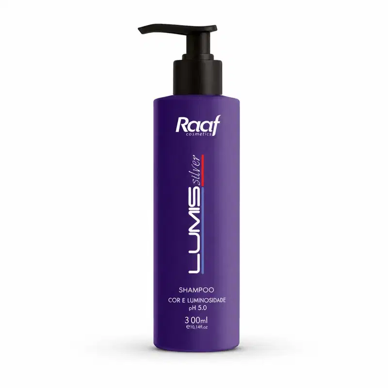 Kit Lumis Silver Matizador Capilar Shampoo 300ml e Máscara 300g Raaf Cosmetics