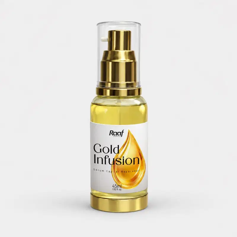 Óleo de Argan Hidratação Anti-frizz Gold Infusion Raaf Cosmetics - 45ml