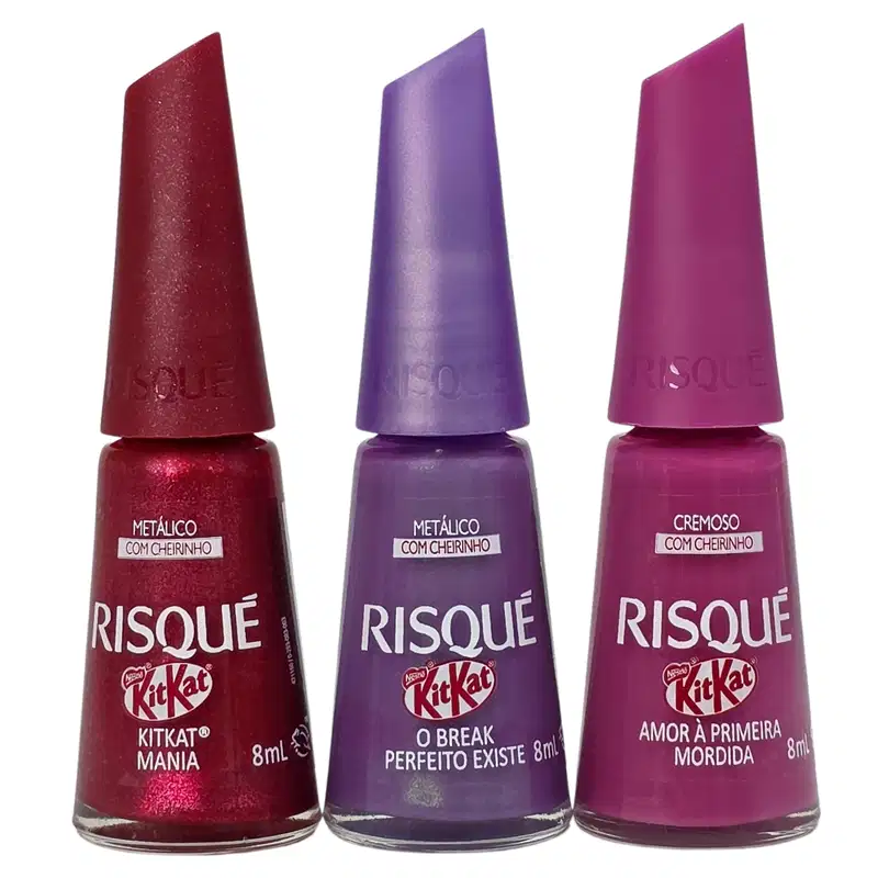 Kit Risque Kit Kat Esmalte Coleção Completa 9 Cores