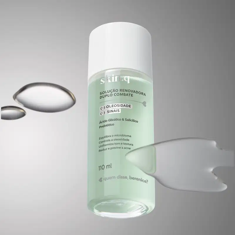 Solução Renovadora Facial Duplo Combate Skin.q 110ml