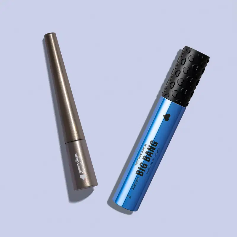 Combo Delineador de Olhos Líquido Pretolino 2,5ml + Máscara Resistente à Água 10g