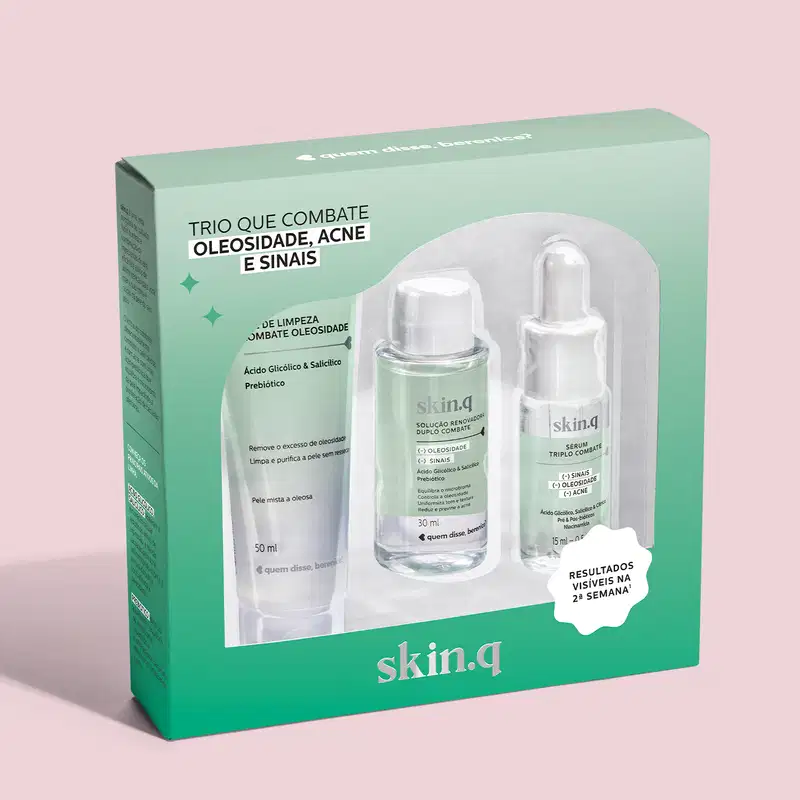 Kit Mini Combate Oleosidade Skin.q (3 itens)