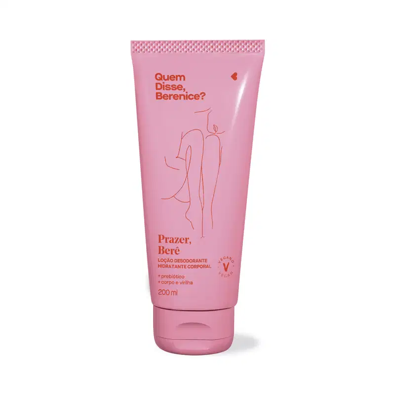 Loção Desodorante Hidratante Corporal Prazer Berê 200ml