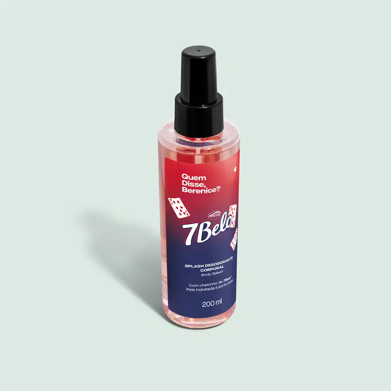 Body Splash Desodorante Colônia QDB 7Belo 200ml