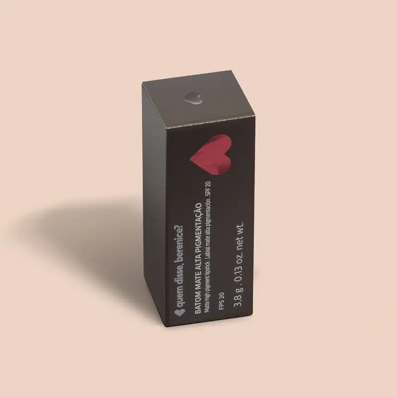 Batom Mate Alta Pigmentação Roxo Vinhosa 3,8g
