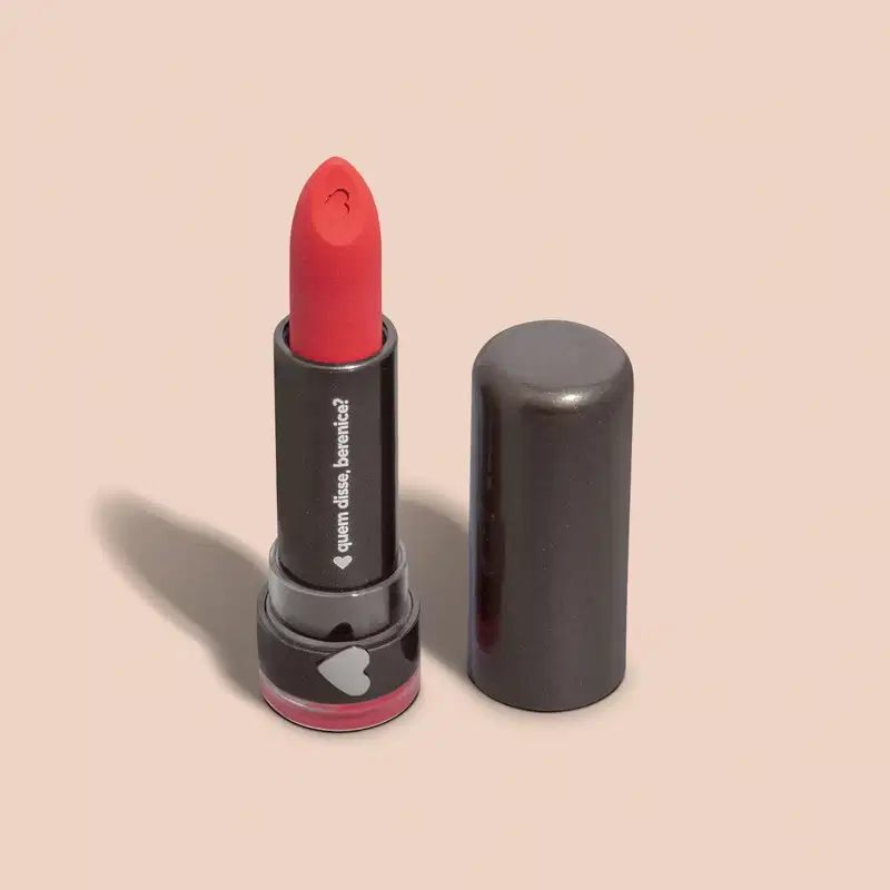 Batom Mate Vermelho Vermelaranja Alta Pigmentação 3,8g