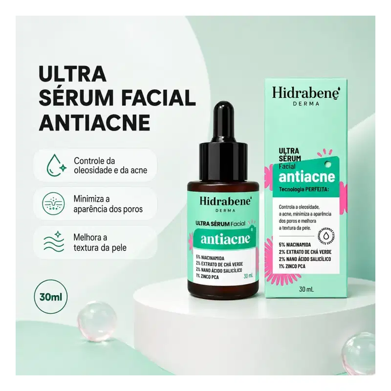 HIDRABENE SERUM FACIAL ANTIACNE - 30 ML