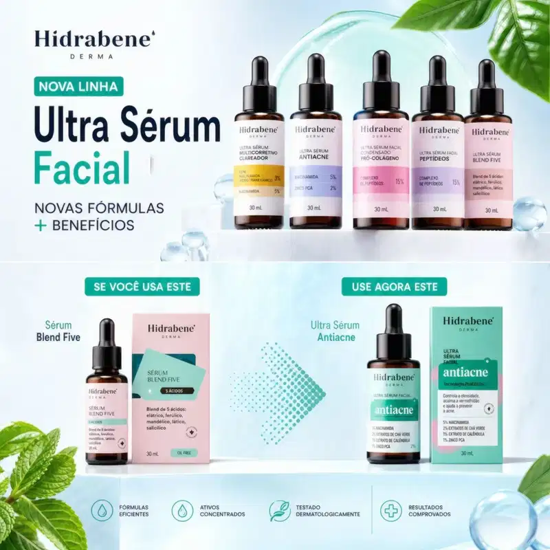 HIDRABENE SERUM FACIAL ANTIACNE - 30 ML